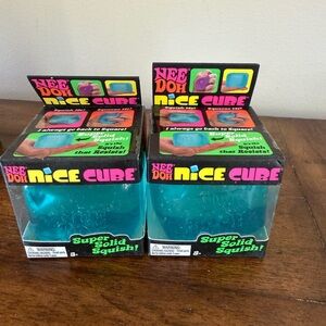 Blue Schylling NeeDoh Nice Cube - Sensory Squeeze Toy- 2.25"